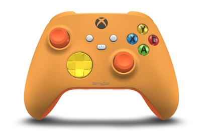 Xbox Wireless Controller - Cuerpo: Naranja suave, Crucetas: Lighting Yellow, Palancas de mando: Naranja intenso