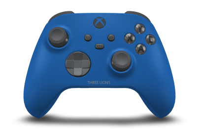 Xbox Wireless Controller - Body: Shock Blue, D-Pads: Storm Grey, Thumbsticks: Storm Grey