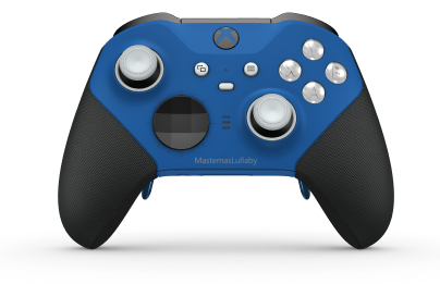 Xbox Elite Wireless Controller Series 2 - Core - Body: Shock Blue + Rubberised Grips, D-pad: Facet, Carbon Black (Metal), Back: Shock Blue + Rubberised Grips