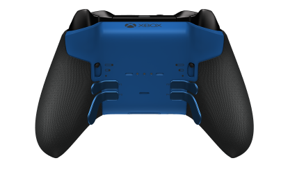 Xbox Elite Wireless Controller Series 2 - Core - Behuizing voorzijde: Shockblauw + rubberen handvatten, D-pad: Facet, Carbon Black (Metal), Behuizing achterzijde: Shockblauw + rubberen handvatten