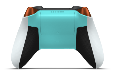Manette sans fil Xbox - Hoofdtekst: Robot White, D-Pads: Stormgrijs (metallic), Duimsticks: Gletsjerblauw