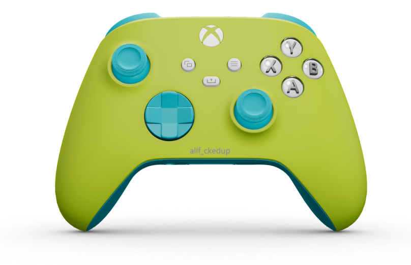 Xbox Wireless Controller - Corps: Electric Volt, BMD: Dragonfly Blue, Joysticks: Dragonfly Blue