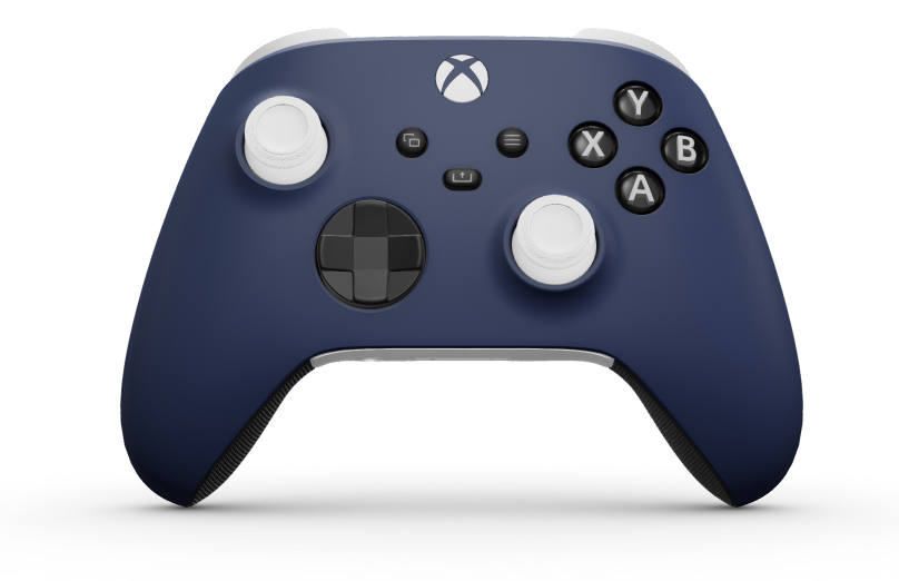 Xbox Wireless Controller - 몸체: 미드나잇 블루, 방향 패드: 카본 블랙, 엄지스틱: 로봇 화이트