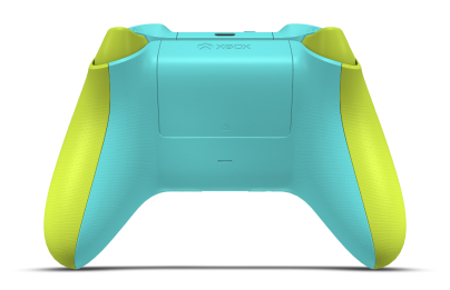 Xbox Wireless Controller - Hoofdtekst: Elektrische volt, D-Pads: Gletsjerblauw, Duimsticks: Gletsjerblauw