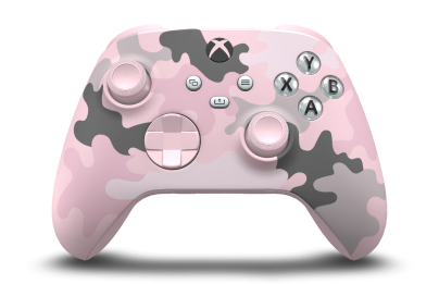 Mando inalámbrico Xbox - Body: Sandglow Camo, D-Pads: Soft Pink, Thumbsticks: Soft Pink
