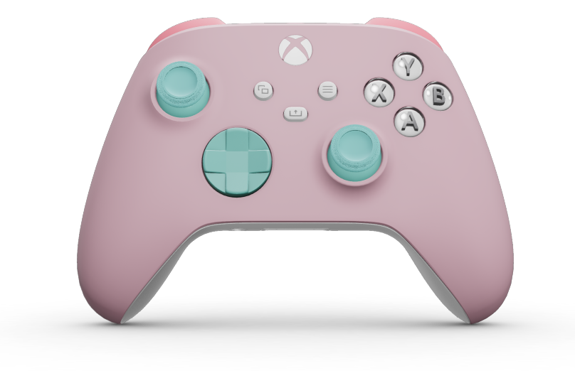 Xbox Wireless Controller - Body: Soft Pink, D-Pads: Glacier Blue, Thumbsticks: Glacier Blue