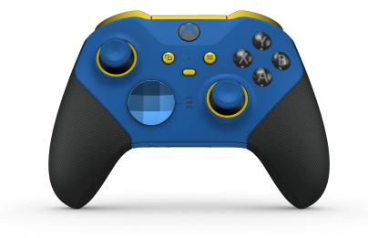 Xbox Elite Wireless Controller Series 2 - Core - Body: Shock Blue + Rubberised Grips, D-pad: Facet, Photon Blue (Metal), Back: Shock Blue + Rubberised Grips