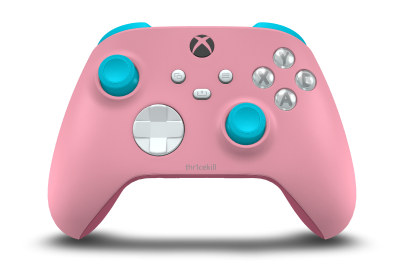 Xbox Wireless Controller - Body: Retro Pink, D-Pads: Robot White, Thumbsticks: Dragonfly Blue