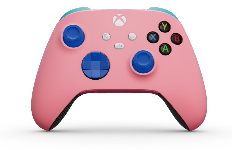 Xbox Wireless Controller - Σώμα: Ροζ Retro Pink, Πληκτρολόγια κατεύθυνσης: Μπλε Shock Blue, Μοχλοί: Μπλε Shock Blue