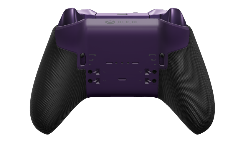Xbox Elite Wireless Controller Series 2 - Core - Body: Carbon Black + Rubberized Grips, D-pad: Faceted, Astral Purple (Metal), Back: Astral Purple + Rubberized Grips
