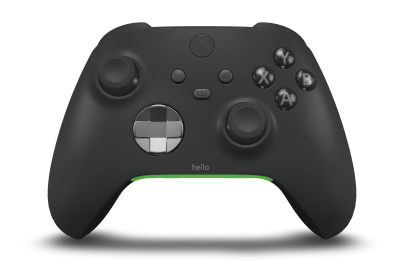 Xbox Wireless Controller - Corps: Carbon Black, BMD: Storm Gray (métallique), Joysticks: Carbon Black