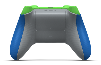 Xbox Wireless Controller - Corpo: Azul Choque, Botões Direcionais: Cinza, Manípulos Analógicos: Verde Veloz