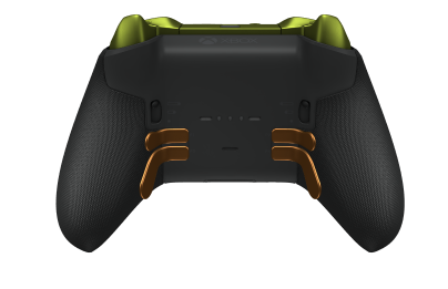 Xbox Elite ワイヤレスコントローラー シリーズ 2 - Core - Behuizing voorzijde: Carbonzwart + rubberen handvatten, D-pad: Facet, Carbon Black (Metal), Behuizing achterzijde: Carbonzwart + rubberen handvatten