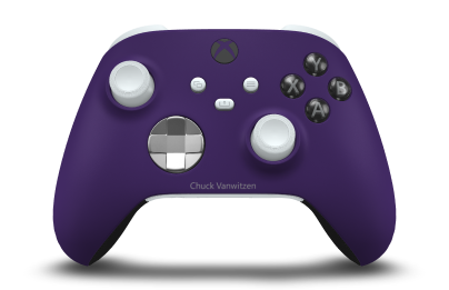 Xbox Wireless Controller - Corps: Astral Purple, BMD: Bright Silver, Joysticks: Robot White