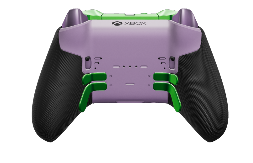 Xbox Elite Wireless Controller Series 2 - Core - Behuizing voorzijde: Zacht paars + rubberen handvatten, D-pad: Facet, Soft Purple (Metal), Behuizing achterzijde: Zacht paars + rubberen handvatten