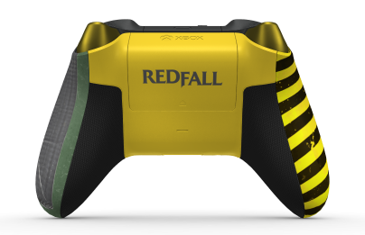 Xbox Wireless Controller – Redfall Limited Edition - Behuizing voorzijde: Devinder Crousley, D-Pads: Zest-oranje (metallic), Duimsticks: Zest-oranje