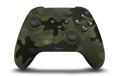Xbox Wireless Controller - Body: Forest Camo, D-Pads: Nocturnal Green, Thumbsticks: Carbon Black
