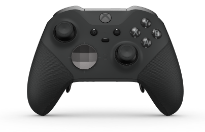Xbox Elite ワイヤレスコントローラー シリーズ 2 - Core - Body: Carbon Black + Rubberised Grips, D-pad: Facet, Storm Grey (Metal), Back: Carbon Black + Rubberised Grips