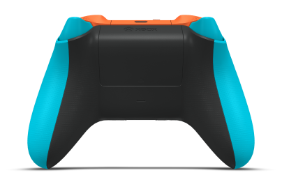 Xbox Wireless Controller - Corpo: Azul Libélula, Botões Direcionais: Cinza (Metálico), Manípulos Analógicos: Laranja Vibrante