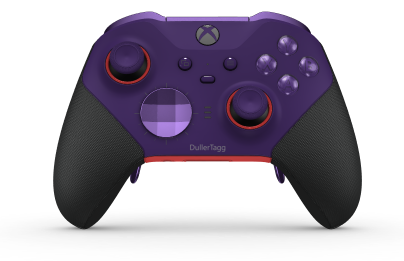 Xbox Elite Wireless Controller Series 2 - Core - Corpo: Astral Purple + Rubberized Grips, Botão Direcional: Faceta, Roxo Astral (Metal), Traseira: Pulse Red + Rubberized Grips
