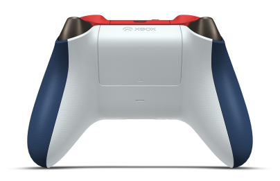 Xbox Wireless Controller - Body: Midnight Blue, D-Pads: Desert Tan (Metallic), Thumbsticks: Pulse Red