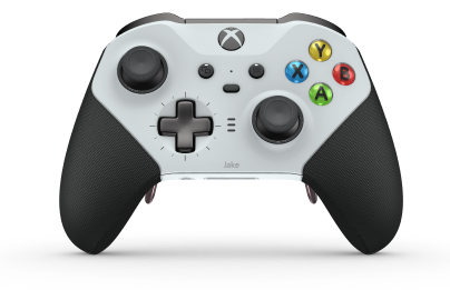 Xbox Elite Wireless Controller Series 2 - Core - Corps: Robot White + Rubberized Grips, BMD: Plus, Stom Gray (métal), Arrière: Robot White + Rubberized Grips