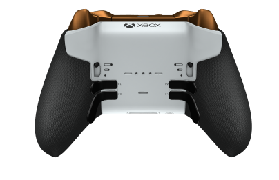Xbox Elite Wireless Controller Series 2 - Core - Corps: Pulse Red + Rubberized Grips, BMD: Facette, Soft Orange (métal), Arrière: Robot White + Rubberized Grips