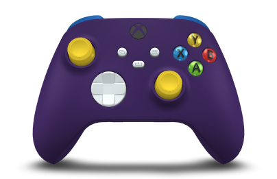 Xbox Wireless Controller - Hoofdtekst: Astral Purple, D-Pads: Robot White, Duimsticks: Lighting Yellow