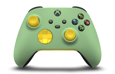 Xbox Wireless Controller - Body: Soft Green, D-Pads: Lighting Yellow, Thumbsticks: Lighting Yellow