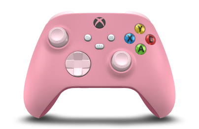 Controller Wireless per Xbox - Corpo: Rosa Retro, Botões Direcionais: Rosa suave, Manípulos Analógicos: Rosa suave