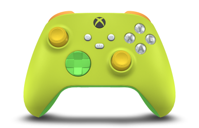 Xbox Wireless Controller - 機身: 電擊黃, 方向鍵: 疾速綠, 搖桿: 亮黃色