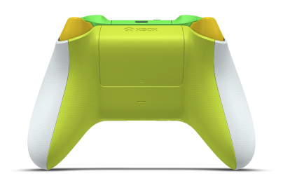Xbox 無線控制器 - Framsida: Robotvit, Styrknappar: Lighting Yellow, Styrspakar: Velocity-grön