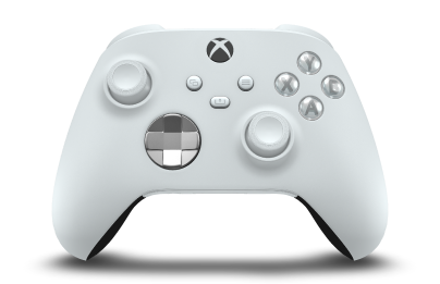 Xbox Wireless Controller - Hoofdtekst: Robotwit, D-Pads: Helder zilver (metallic), Duimsticks: Robotwit