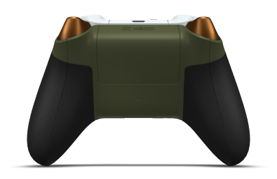 Xbox Wireless Controller - Body: Nocturnal Green, D-Pads: Soft Orange (Metallic), Thumbsticks: Robot White