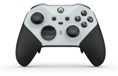 Xbox Elite ワイヤレスコントローラー シリーズ 2 - Core - Body: Robot White + Rubberised Grips, D-pad: Facet, Carbon Black (Metal), Back: Carbon Black + Rubberised Grips