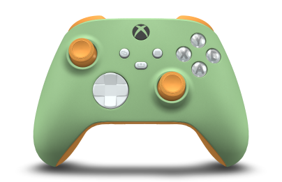 Xbox Wireless Controller - Body: Soft Green, D-Pads: Robot White, Thumbsticks: Soft Orange