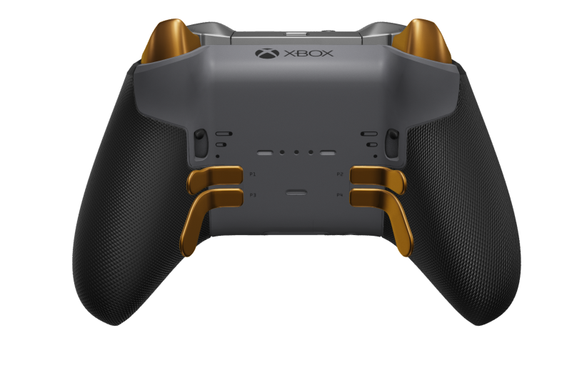 Xbox Elite Wireless Controller Series 2 - Core - Hoveddel: Mineralblå + gummigreb, D-blok: Facetteret, fotonblå (metal), Bagside: Stormgrå + gummigreb
