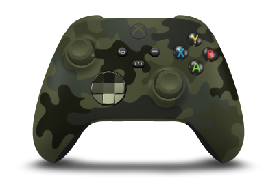 Xbox 無線控制器 - Body: Forest Camo, D-Pads: Nocturnal Green (Metallic), Thumbsticks: Nocturnal Green
