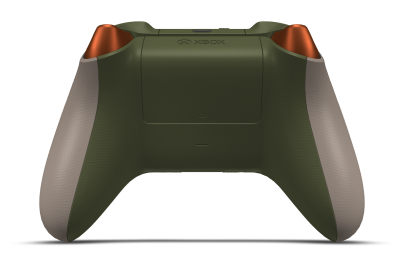 Xbox Wireless Controller - Hoofdtekst: Woestijnbruin, D-Pads: Zest-oranje (metallic), Duimsticks: Nachtelijk groen