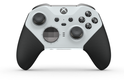 Xbox Elite 무선 컨트롤러 Series 2 - 코어 - Corps: Robot White + poignées caoutchoutées, BMD: Facette, Stom Gray (métal), Arrière: Robot White + poignées caoutchoutées