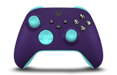 Xbox Wireless Controller - Corpo: Roxo Astral, Botões Direcionais: Azul Glaciar, Manípulos Analógicos: Azul Glaciar