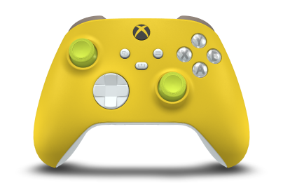 Xbox Wireless Controller - Body: Lighting Yellow, D-Pads: Robot White, Thumbsticks: Electric Volt