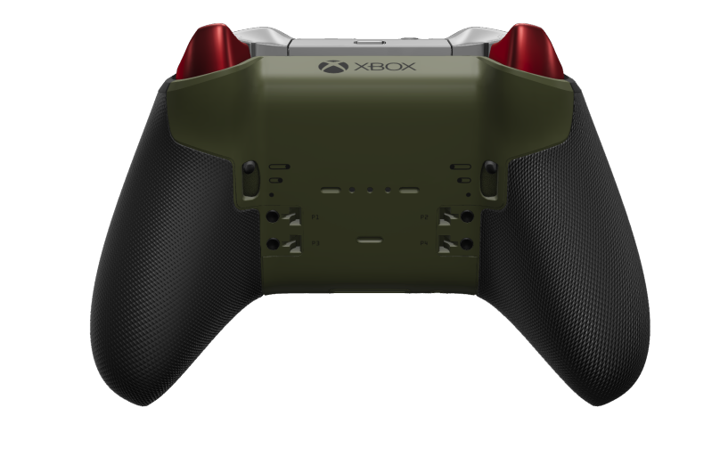 Xbox Elite Wireless Controller Series 2 - Core - Hoveddel: Nattegrøn + gummigreb, D-blok: Facetteret, grå (metal), Bagside: Nattegrøn + gummigreb