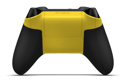 Xbox 無線控制器 - Corpo: Lighting Yellow, Botões Direcionais: Preto Carbono (Metálico), Manípulos Analógicos: Vermelho Forte