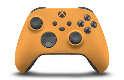 Xbox Wireless Controller - Body: Soft Orange, D-Pads: Storm Grey, Thumbsticks: Storm Grey
