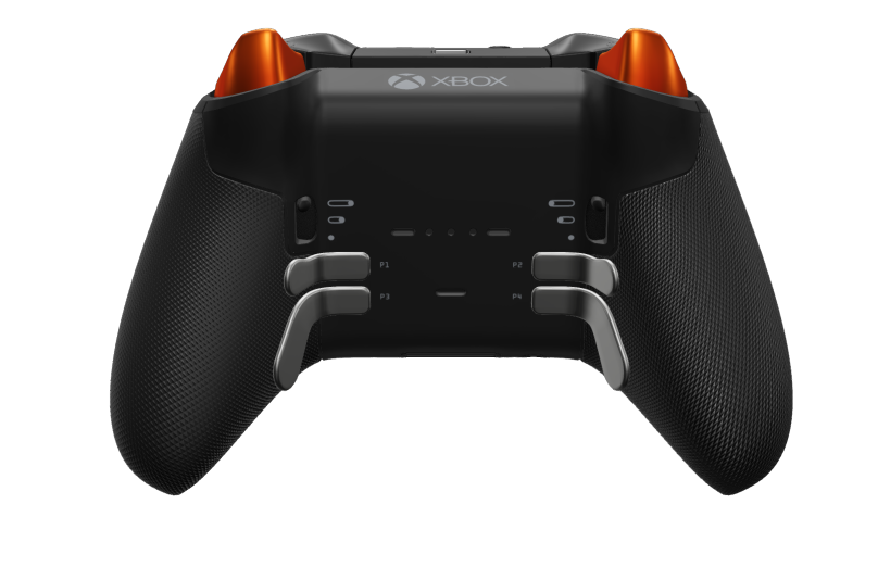 Xbox Elite trådlös handkontroll Series 2 – Core - Body: Carbon Black + Rubberized Grips, D-pad: Faceted, Carbon Black (Metal), Back: Carbon Black + Rubberized Grips