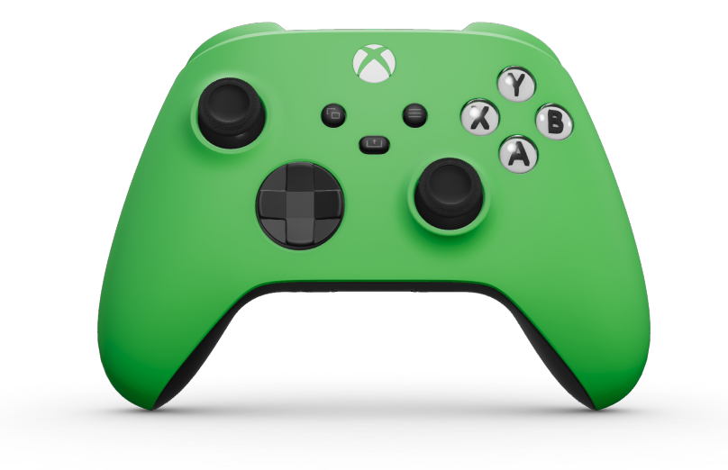 Xbox Wireless Controller - Body: Velocity Green, D-Pads: Carbon Black, Thumbsticks: Carbon Black