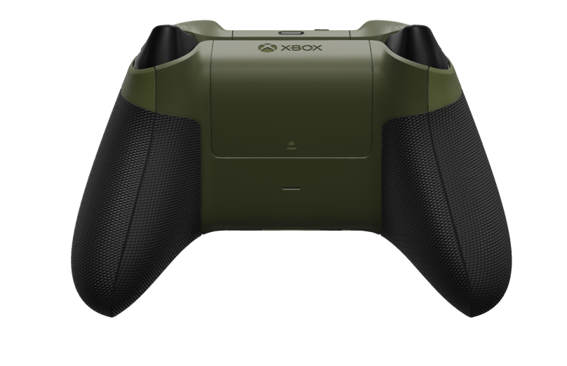 Xbox Wireless Controller - 몸체: 포레스트 카모, 방향 패드: 카본 블랙(메탈릭), 엄지스틱: 카본 블랙