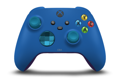 Xbox Wireless Controller - Corpo: Azul Choque, Botões Direcionais: Azul Mineral (Metálico), Manípulos Analógicos: Azul Mineral