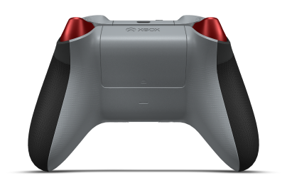 Xbox Wireless Controller - Corps: Carbon Black, BMD: Ash Gray (métallique), Joysticks: Pulse Red